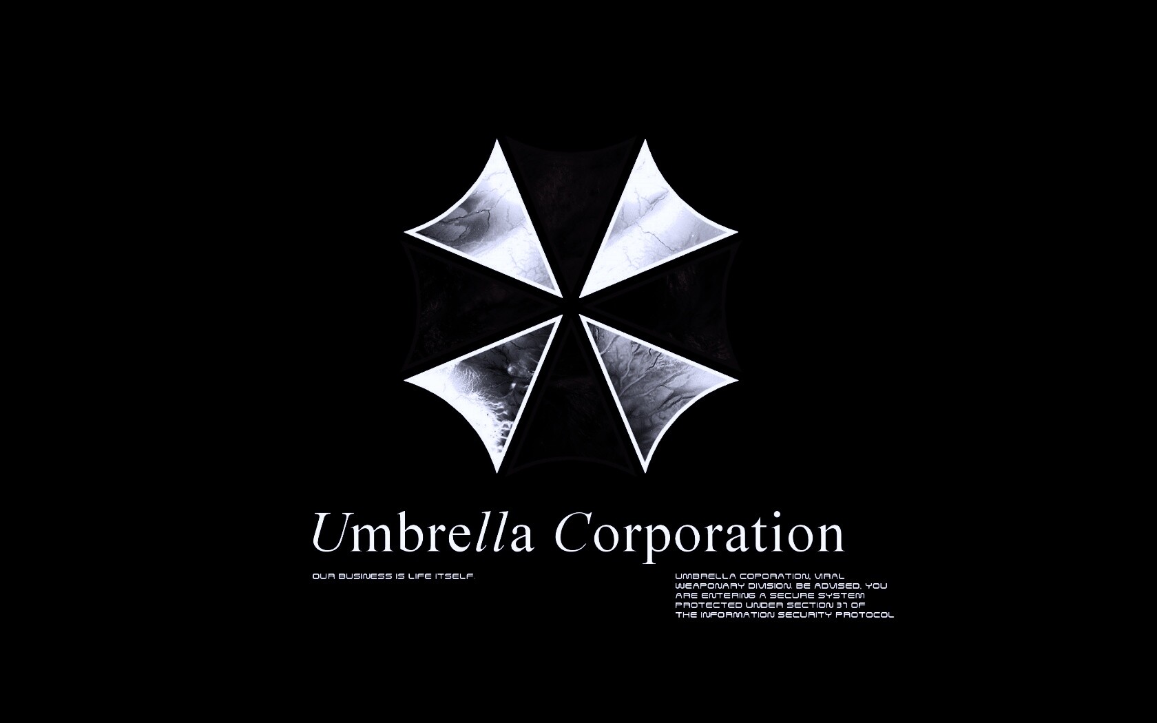Логотип корпорации Амбрелла (Umbrella corp) обои