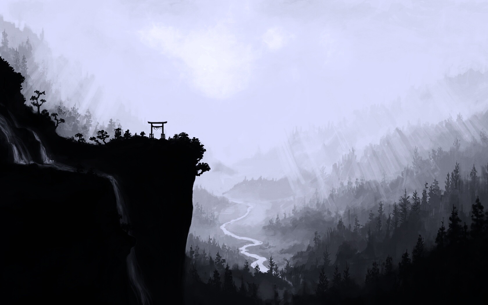 Пейзаж в китае обои