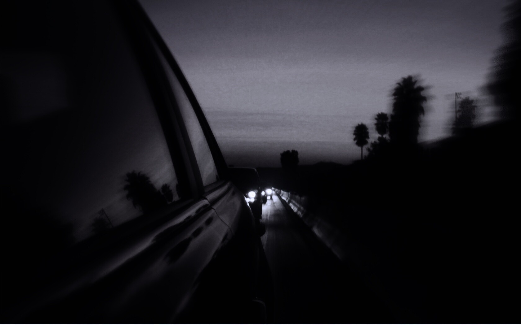 Вечерняя поездка обои