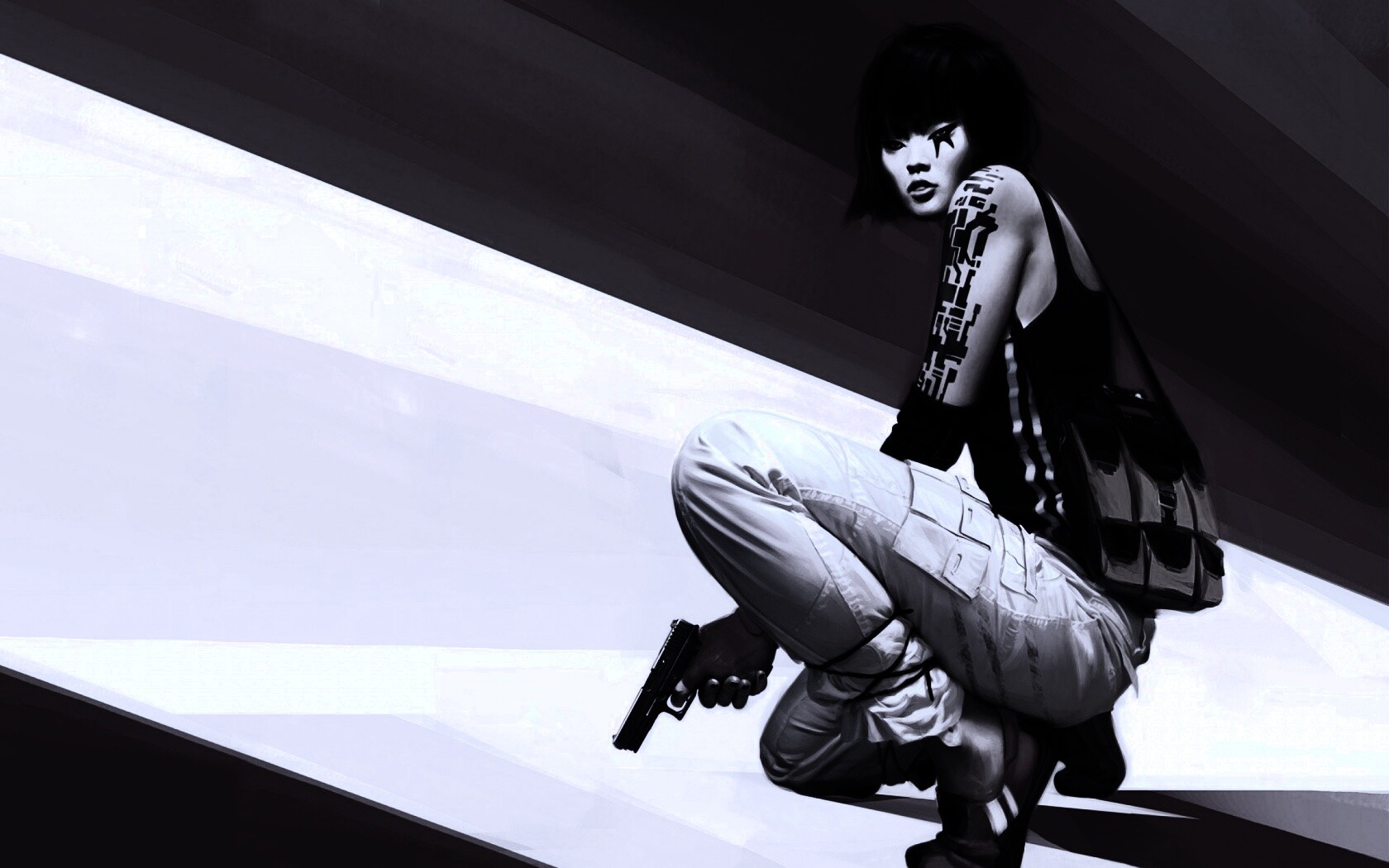 Фейт с пистолетом обои