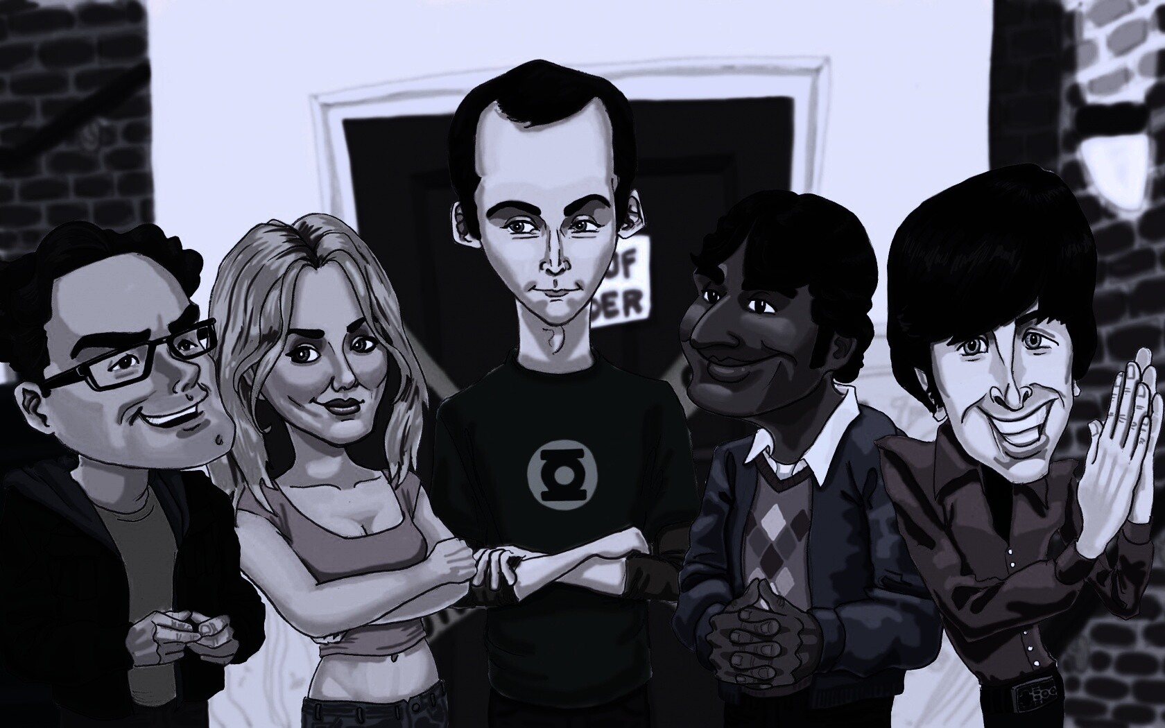 Теория большого взрыва (рисунок) обои