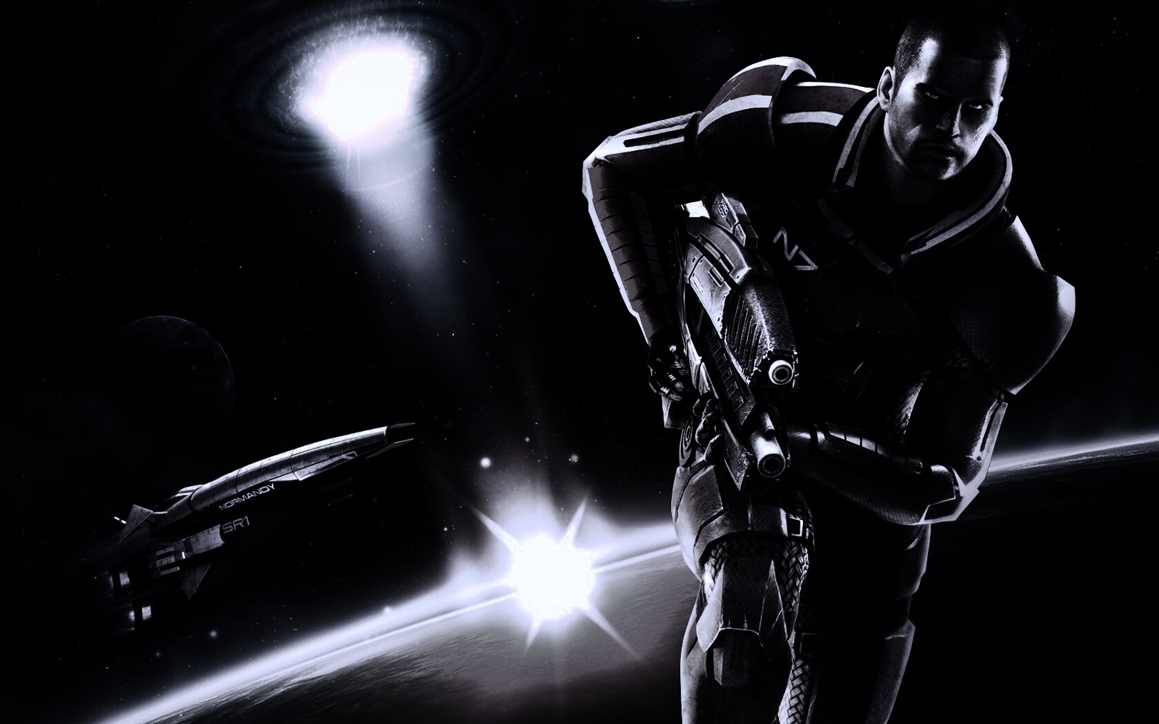 Шепард из вселенной Mass Effect обои