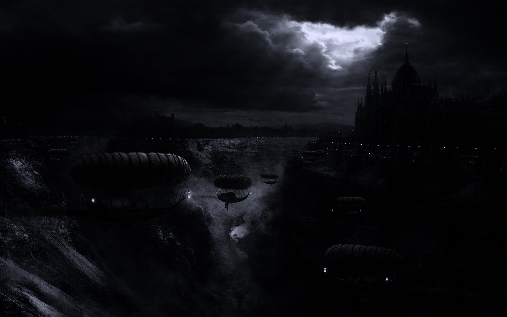 Фентезийный Будапешт обои