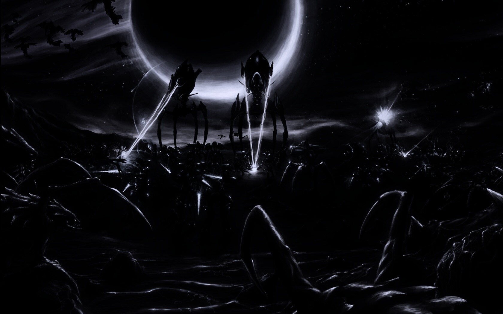 Протосы против зергов обои