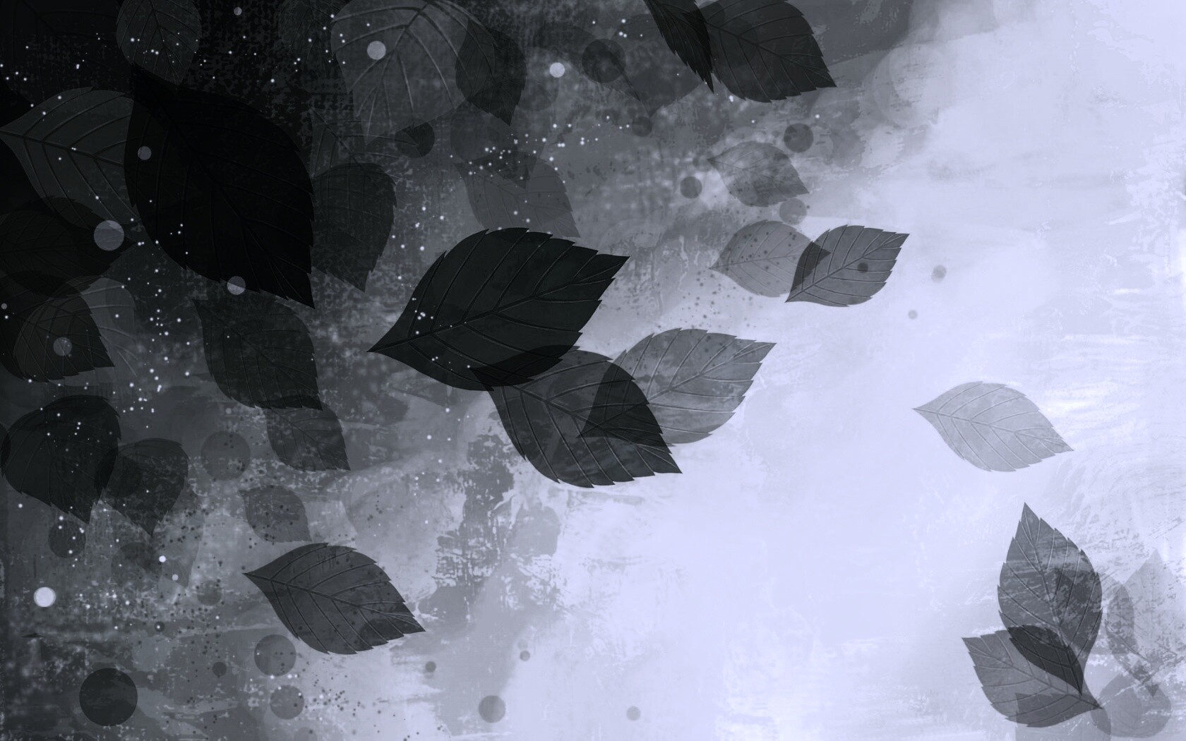 Прозрачные листья обои