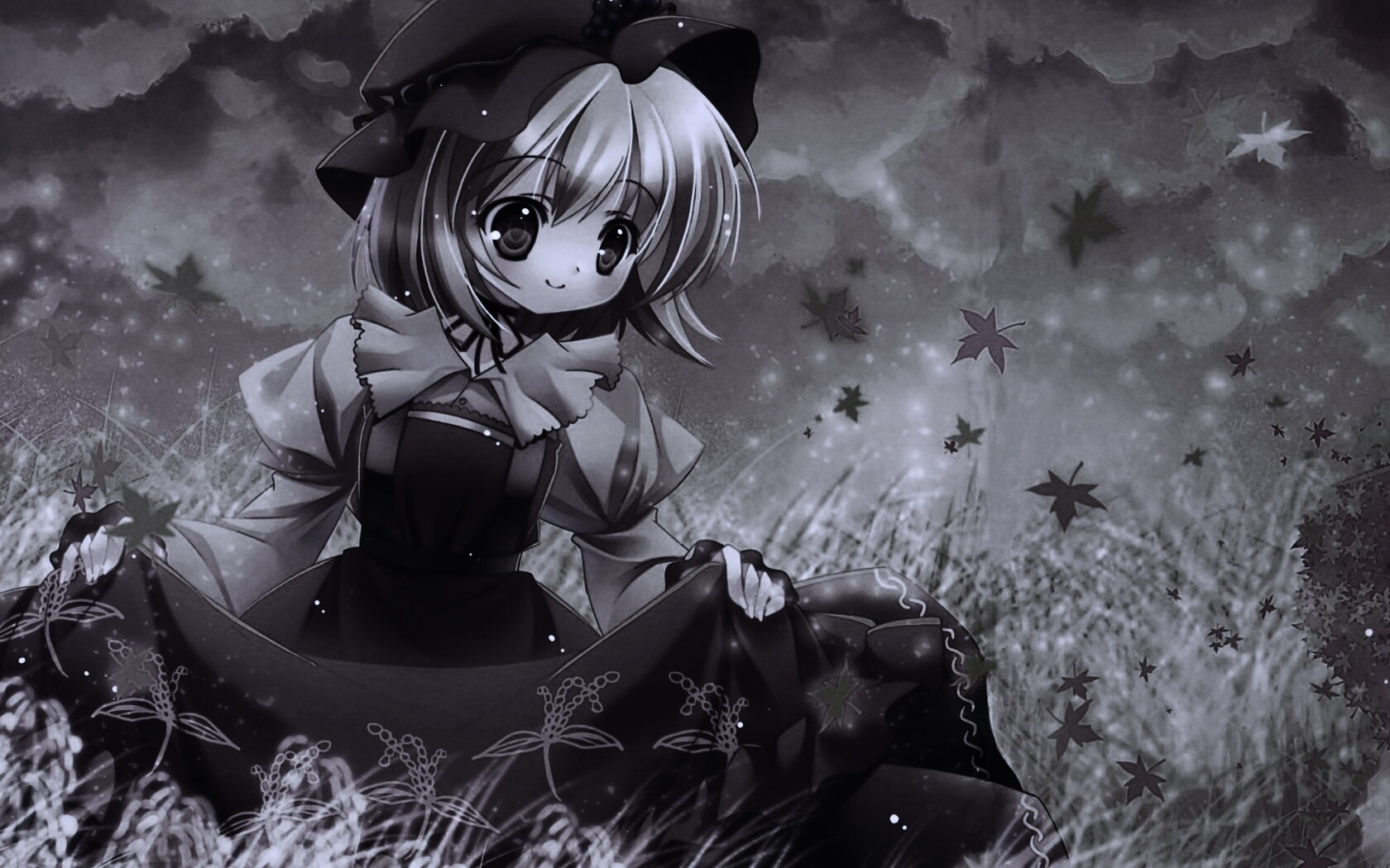 Девочка в поле обои