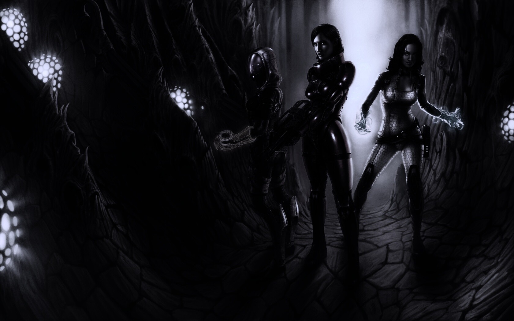 Девушки mass effect обои