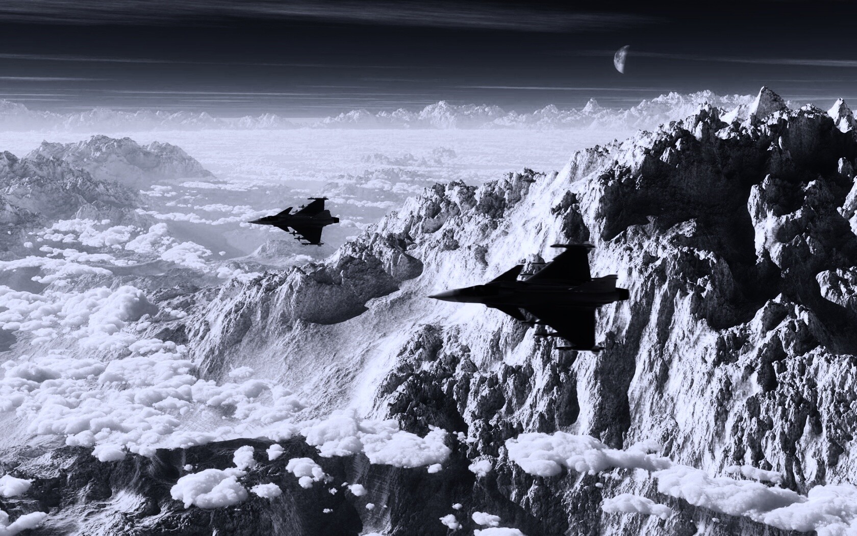 Самолёты в горах обои