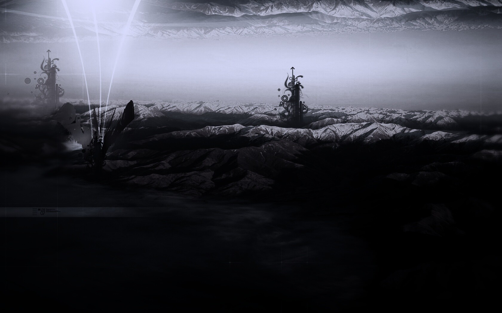 Горная абстракция обои