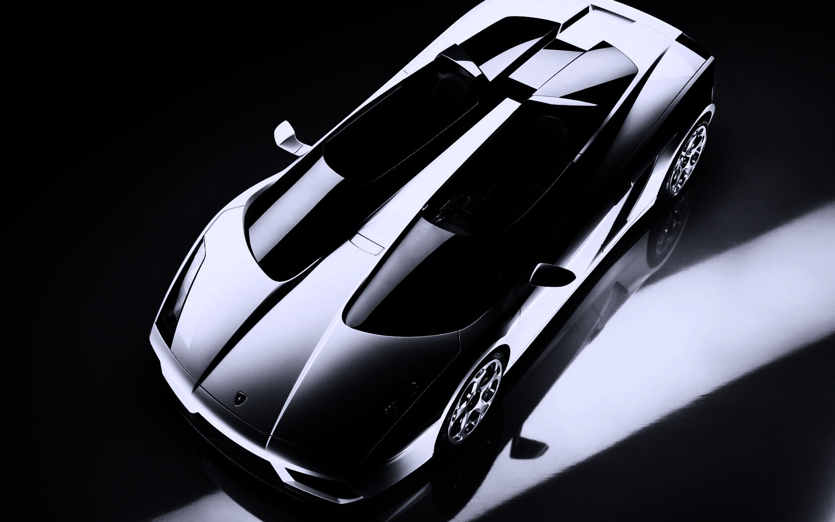 Светло-серый Lamborghini обои