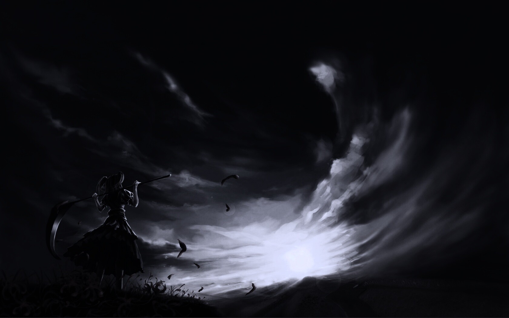 Девушка с косой обои