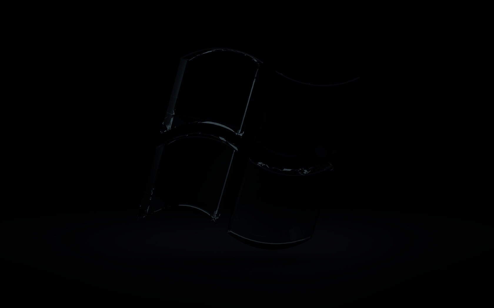 Логотип Windows из стекла обои