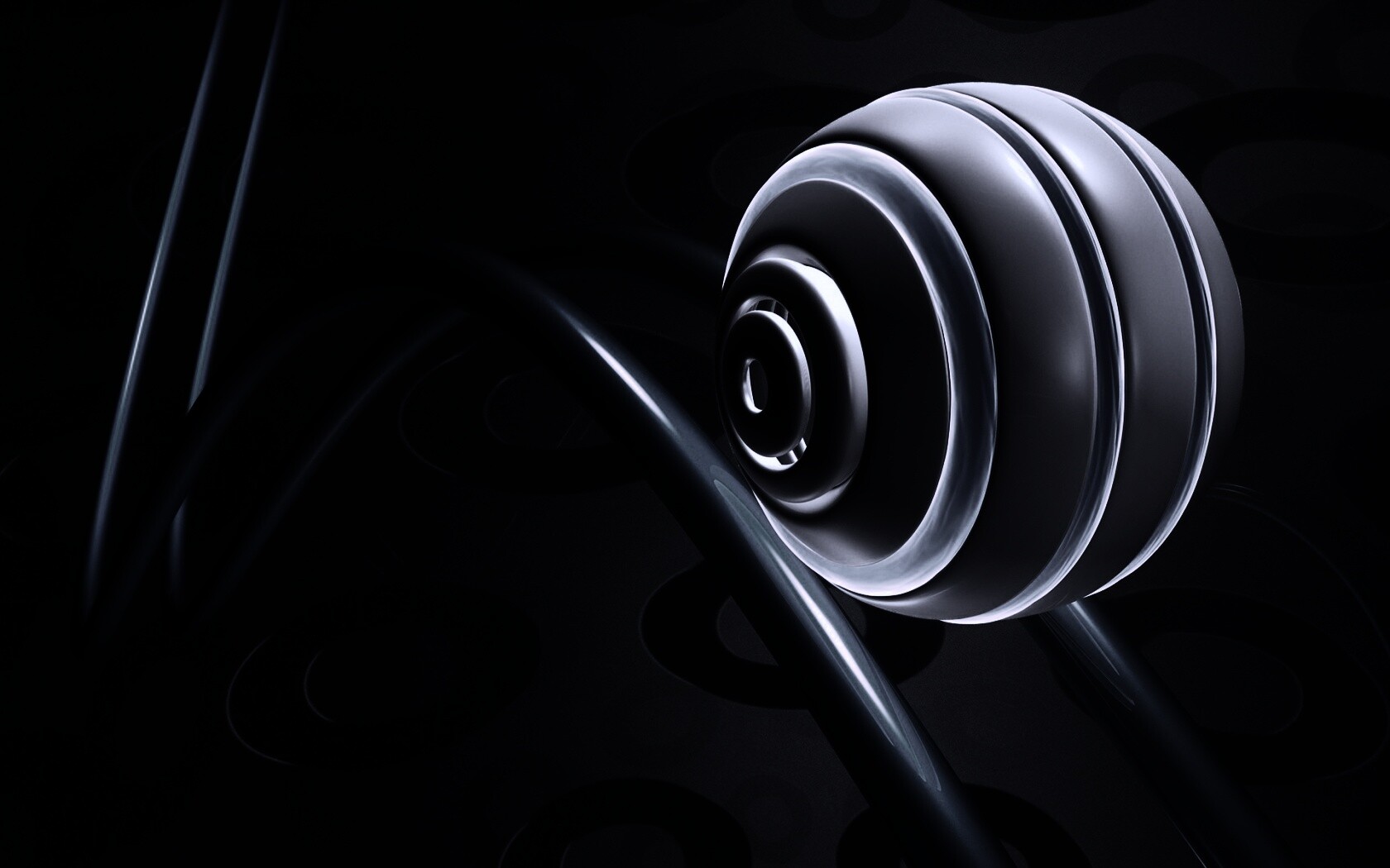 Шарик на рельсах американских горок обои