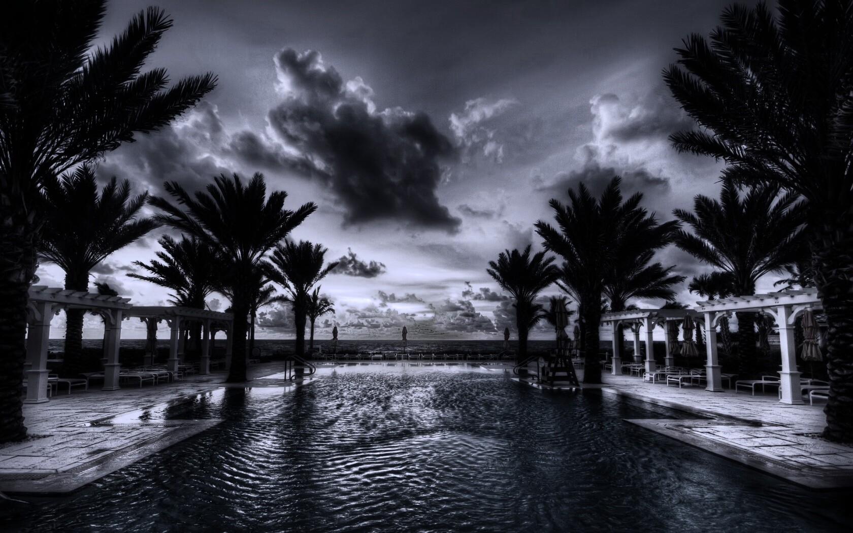 Бассейн обои