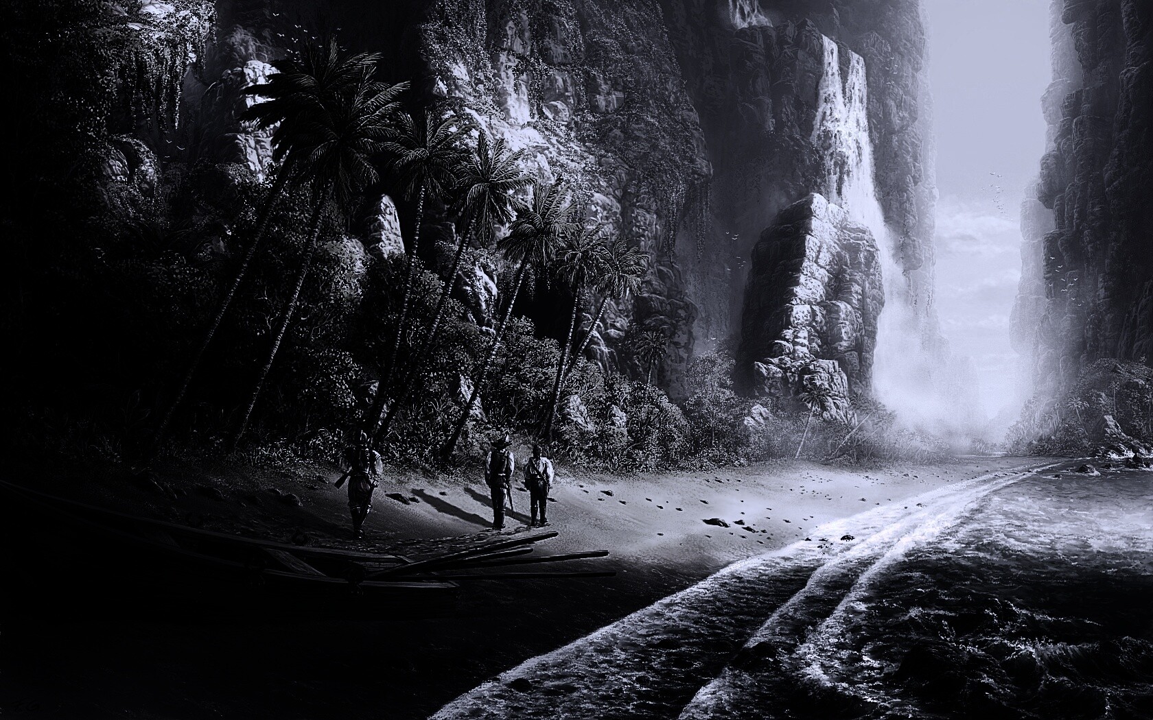 Люди на необитаемом острове обои