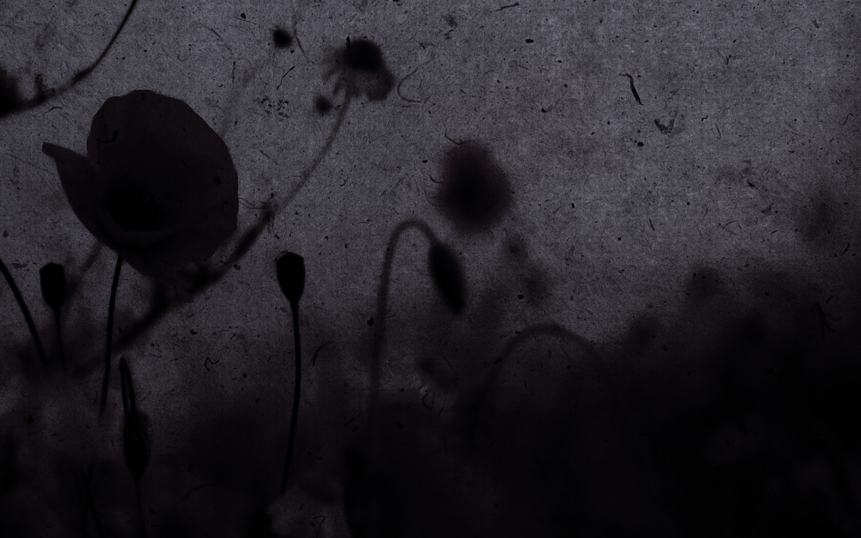 Кровавые цветы в стиле ретро обои