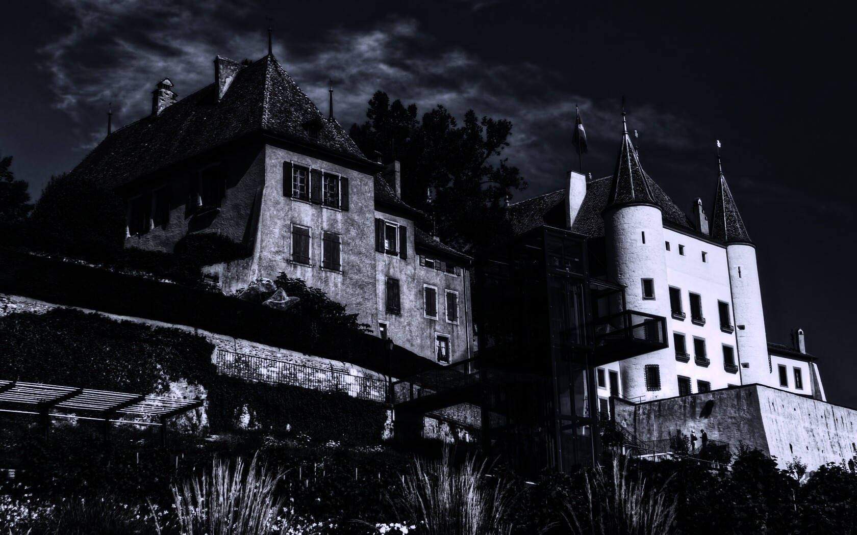 Дома с своеобразной архитектурой обои