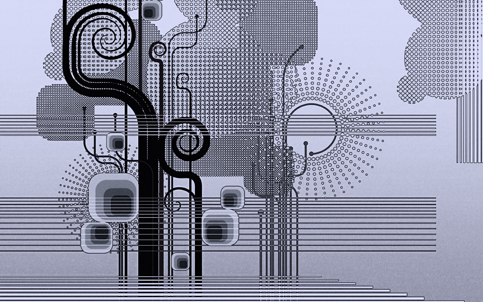 Линии и точки обои