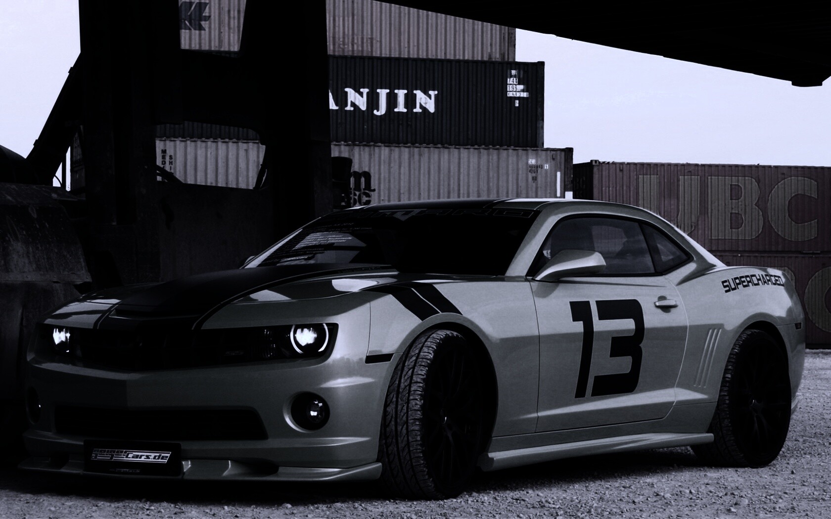 Шевролет камаро зеленый обои