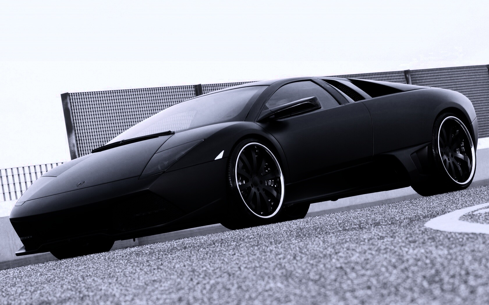 Lamborghini Reventon черного цвета обои