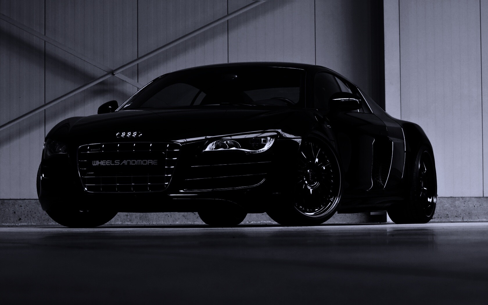 Audi черного цвета обои