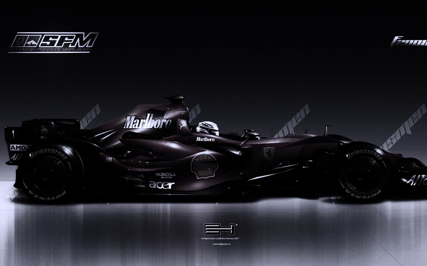 Болид Феррари обои