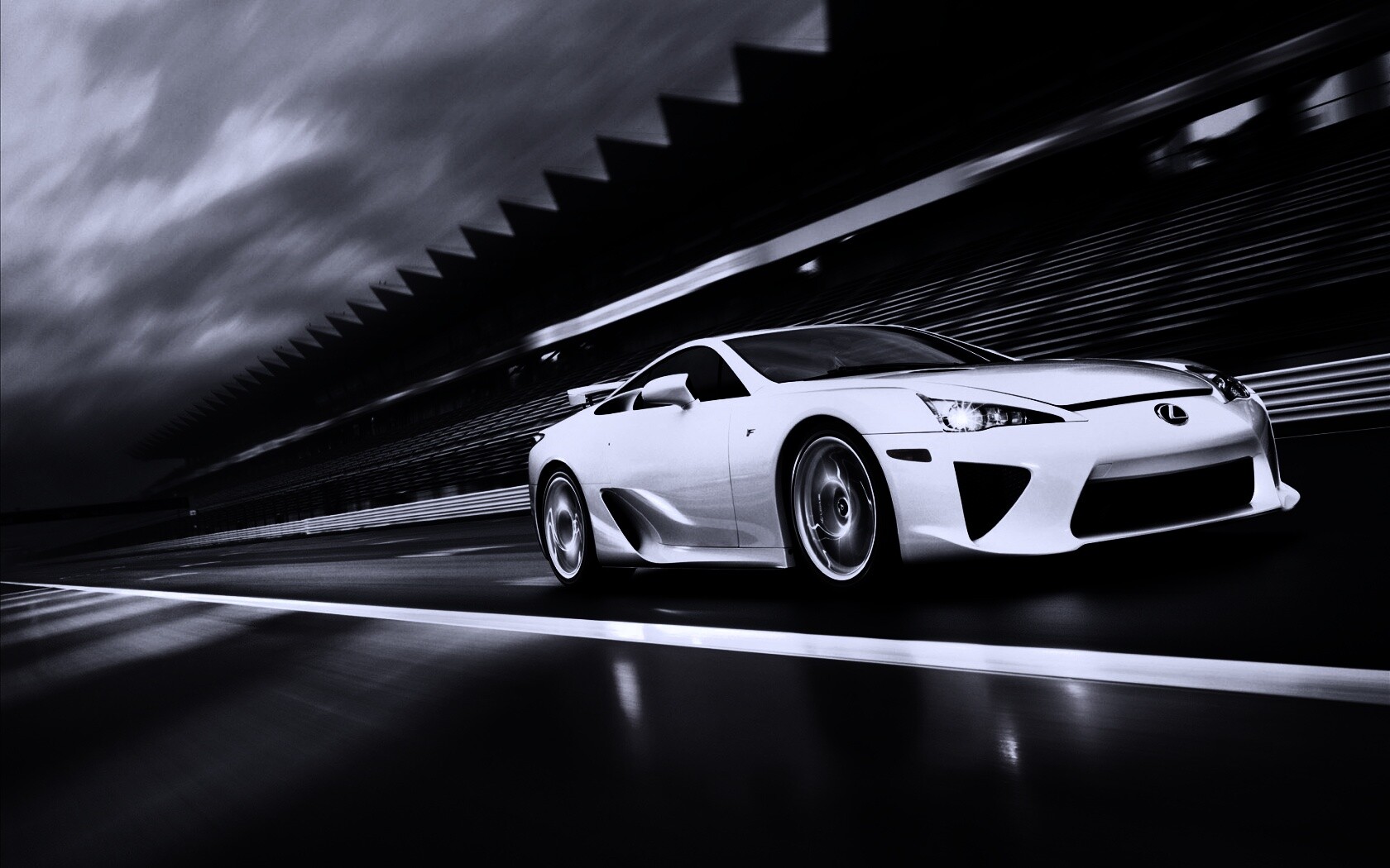 Lexus LFA на тарссу обои
