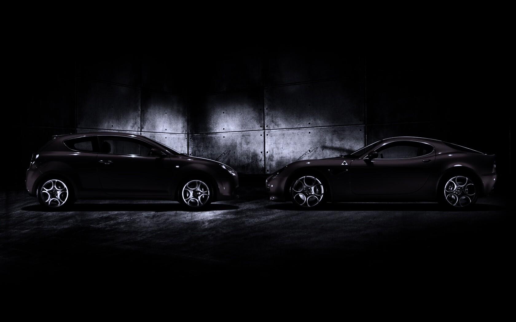 Два альфа ромео с разными кузовами обои