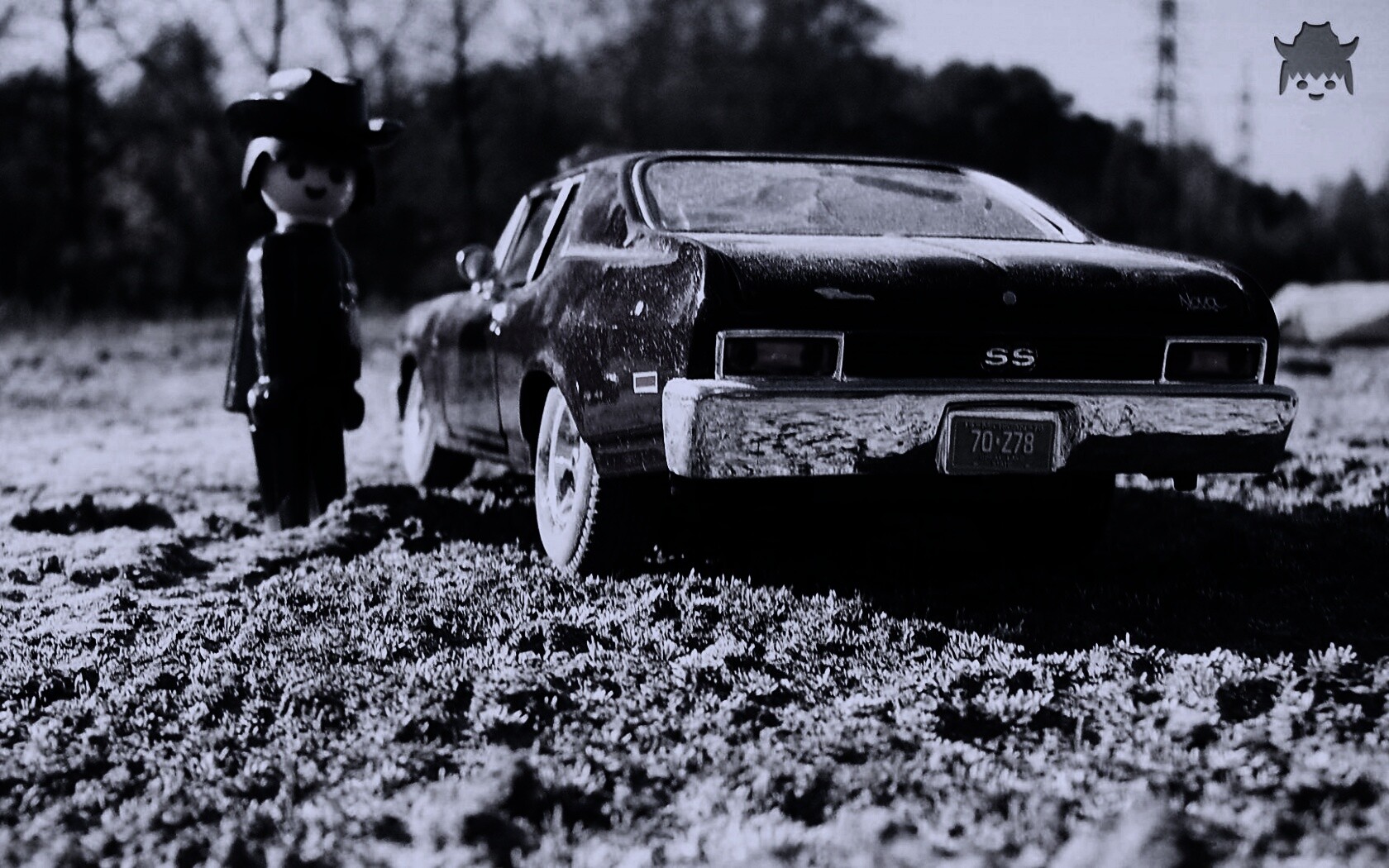 Машинка для человечка Lego обои