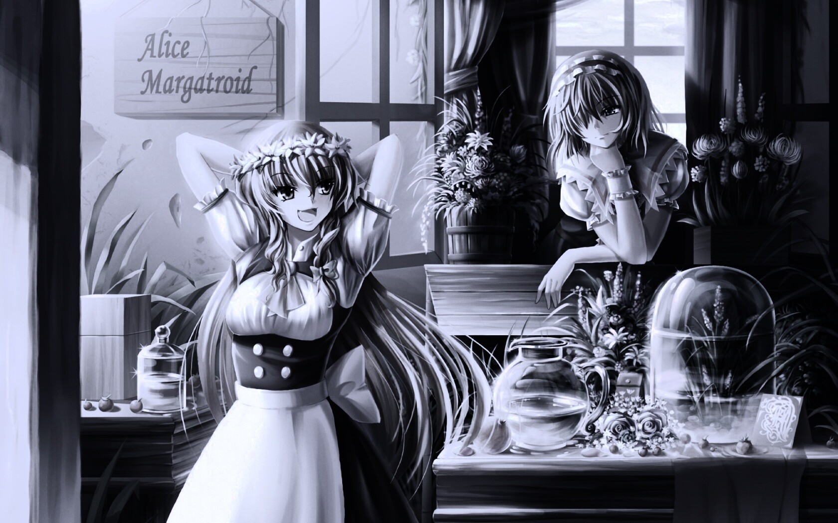 Анимешное утро обои