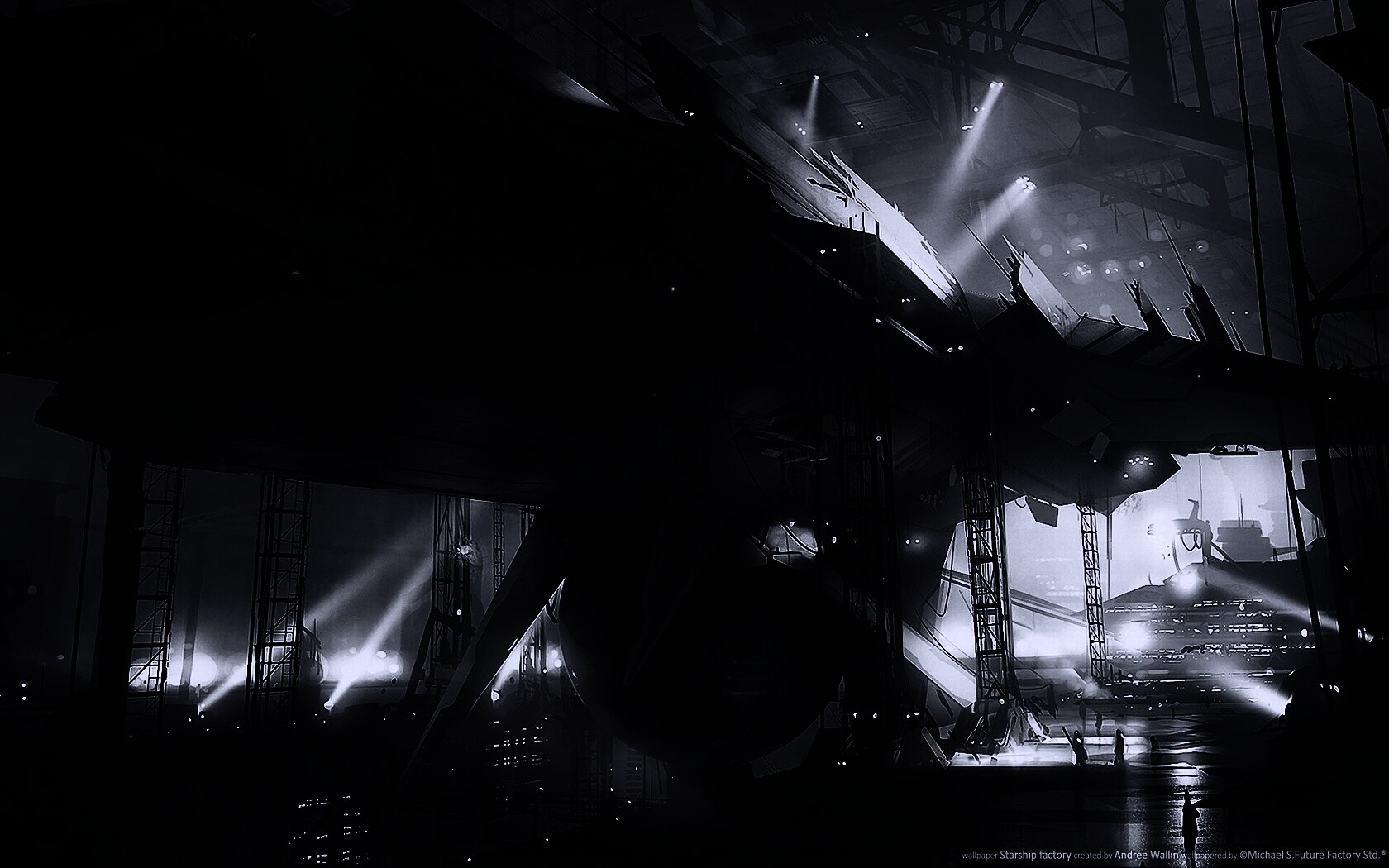 Сборка космического корабля обои