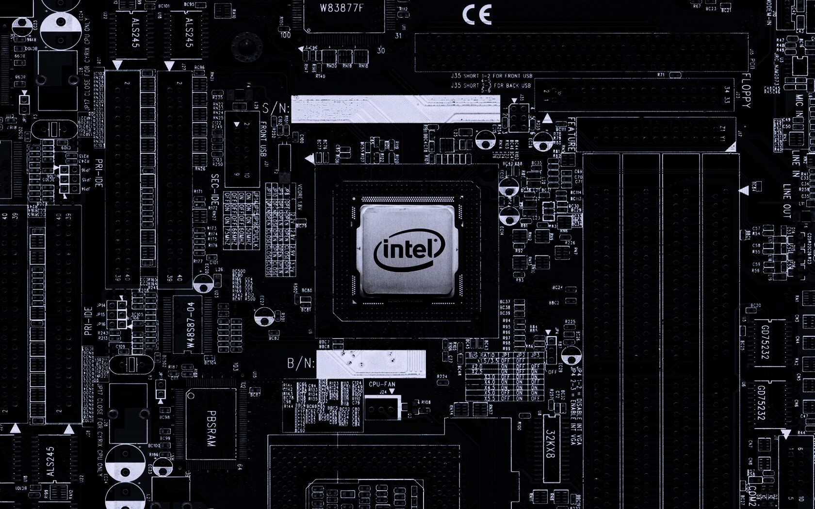 Процессор от Intel обои