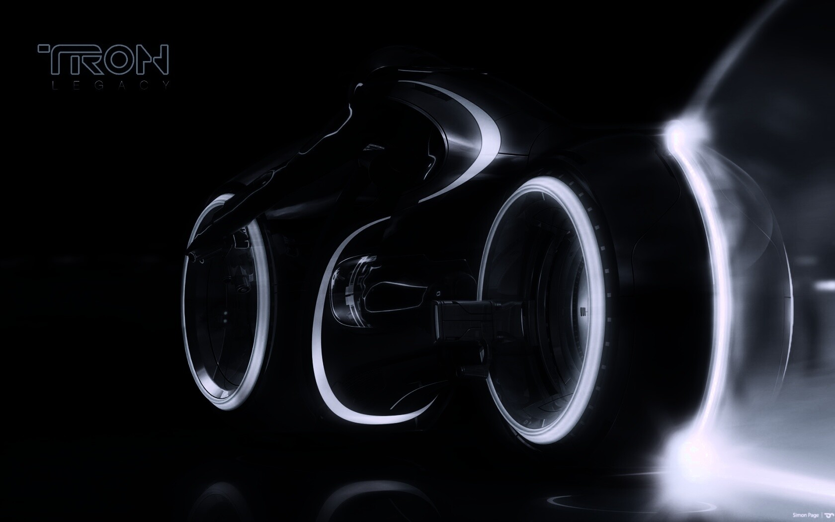 Светоцикл из TRON обои
