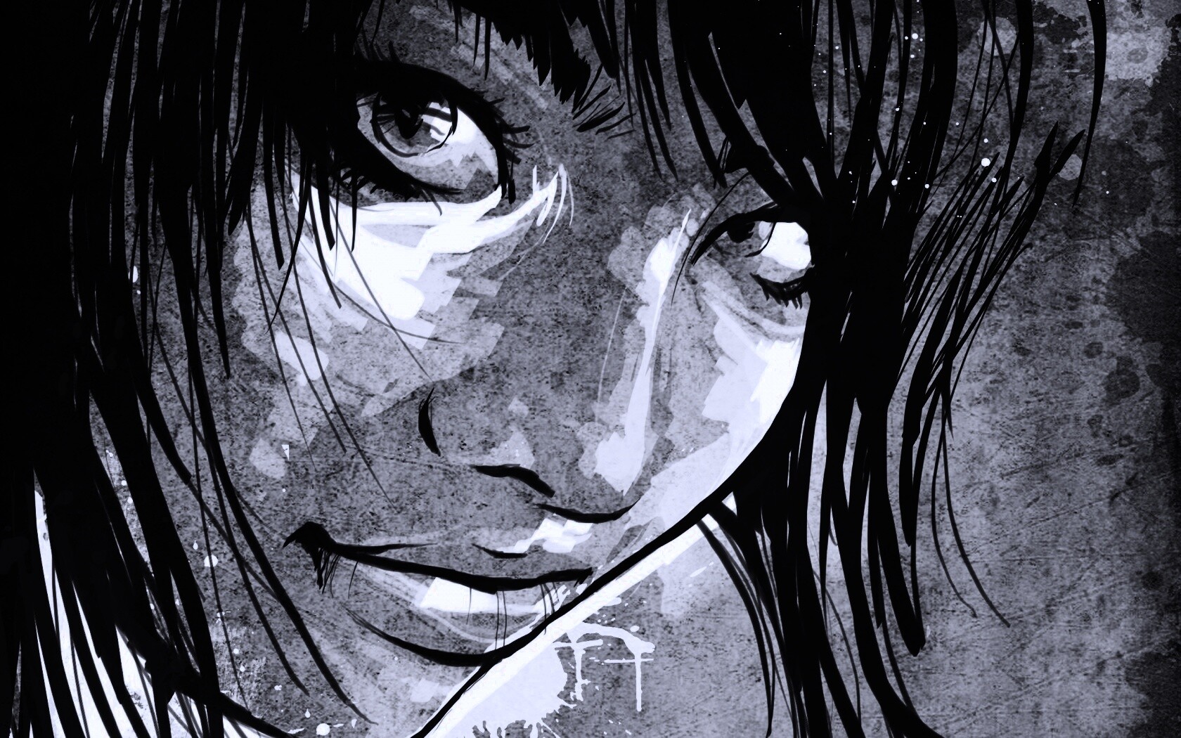 Оригинальный портрет азиатской девушки обои