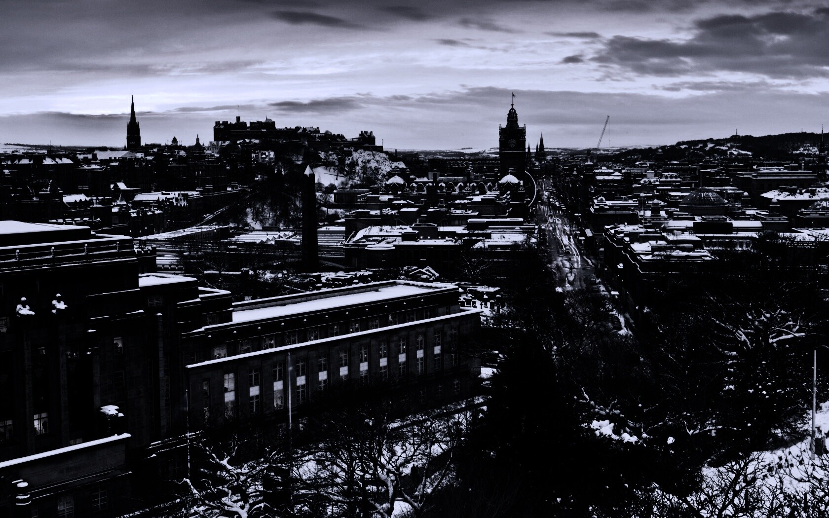 Вид на Эдинбург обои