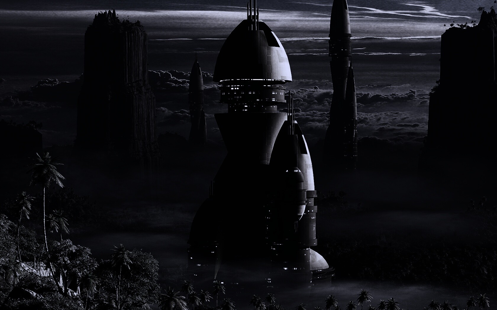 Город будущего обои