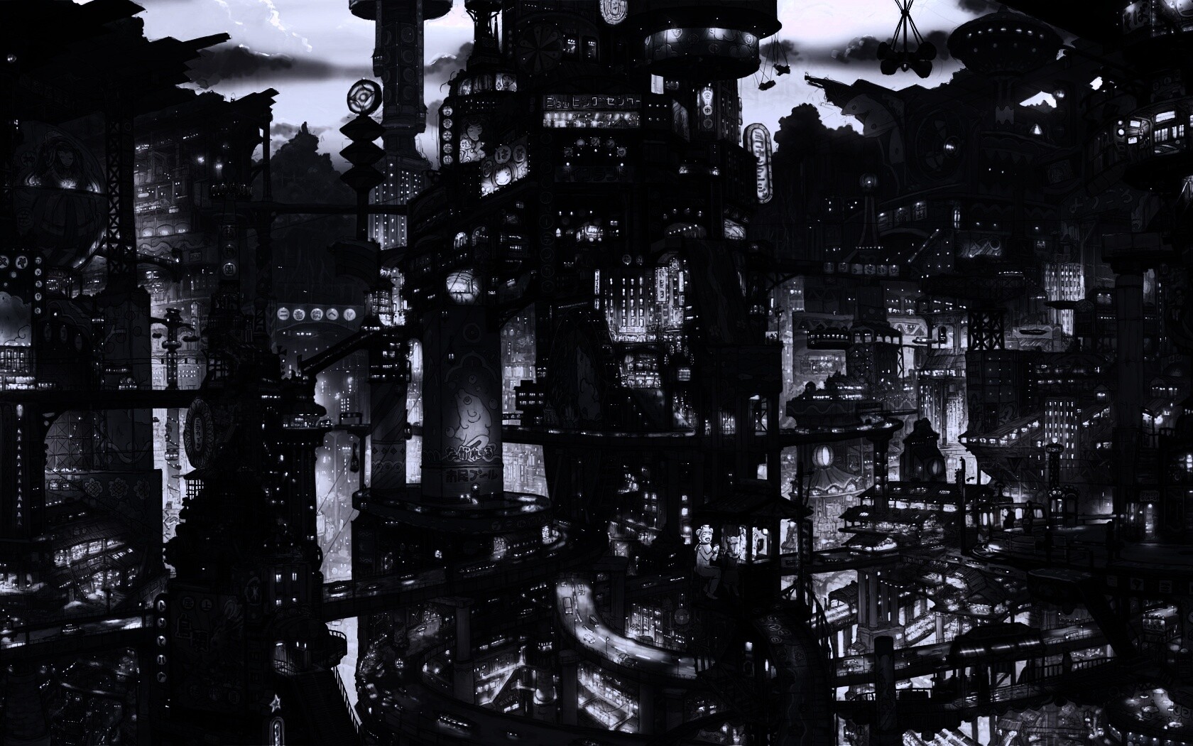 Город будущего обои