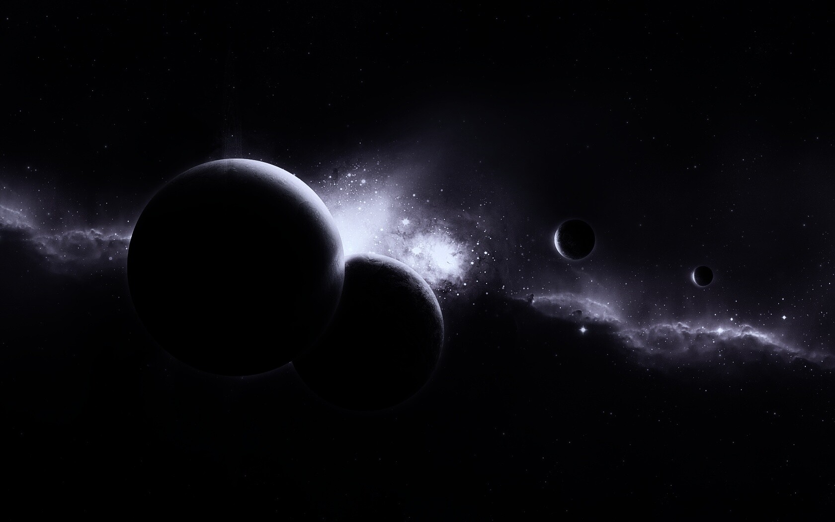 Фиолетовая вселенная обои