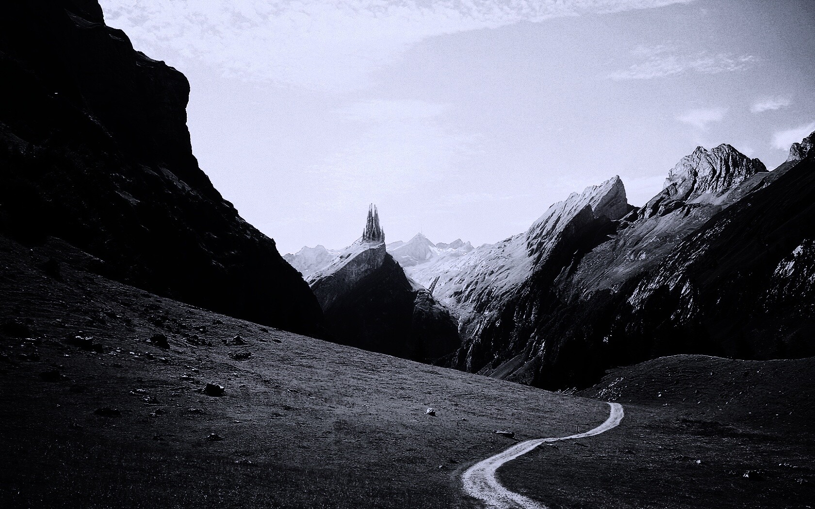 Храм в горах обои