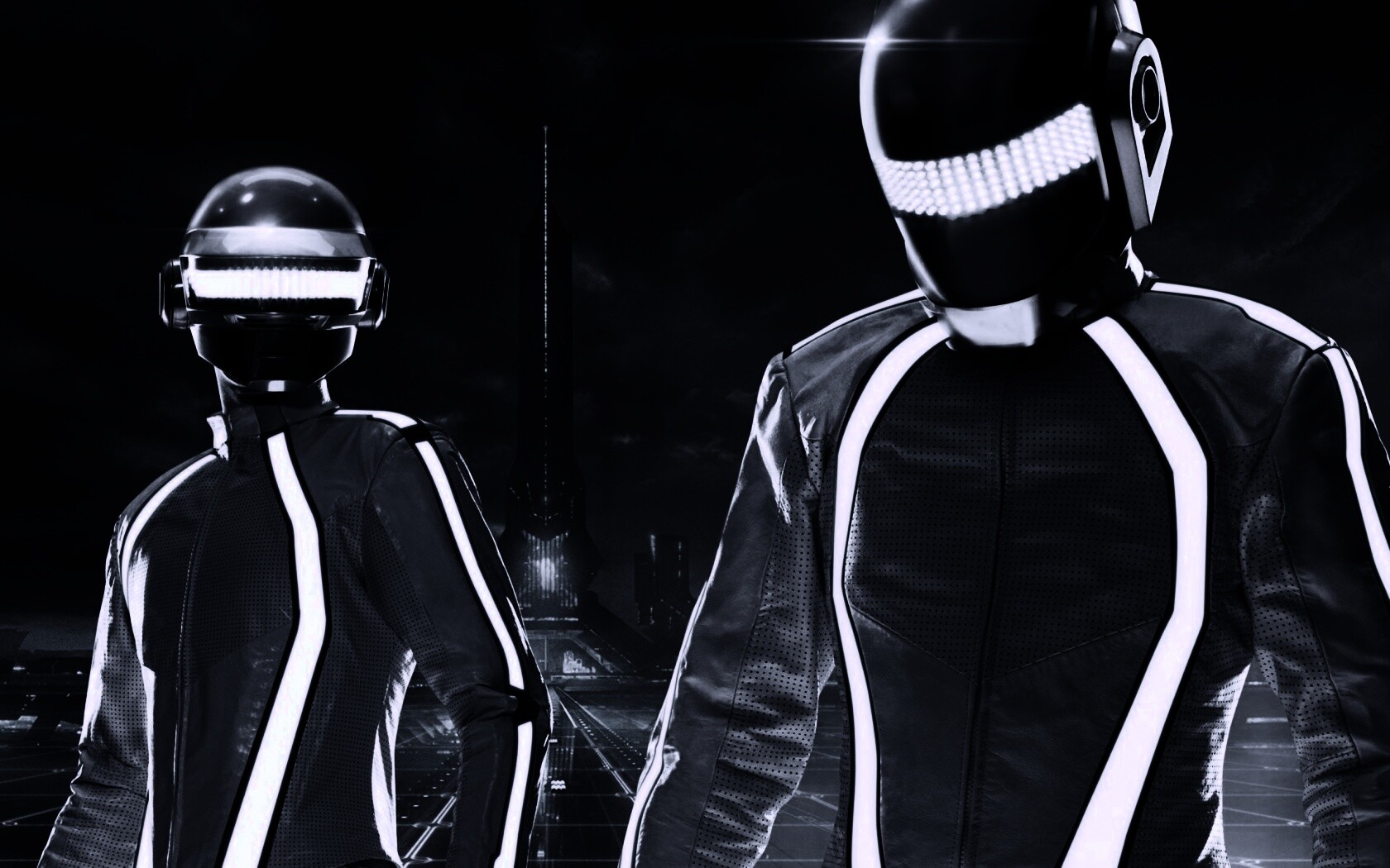 Daft Punk на съемках фильма TRON обои