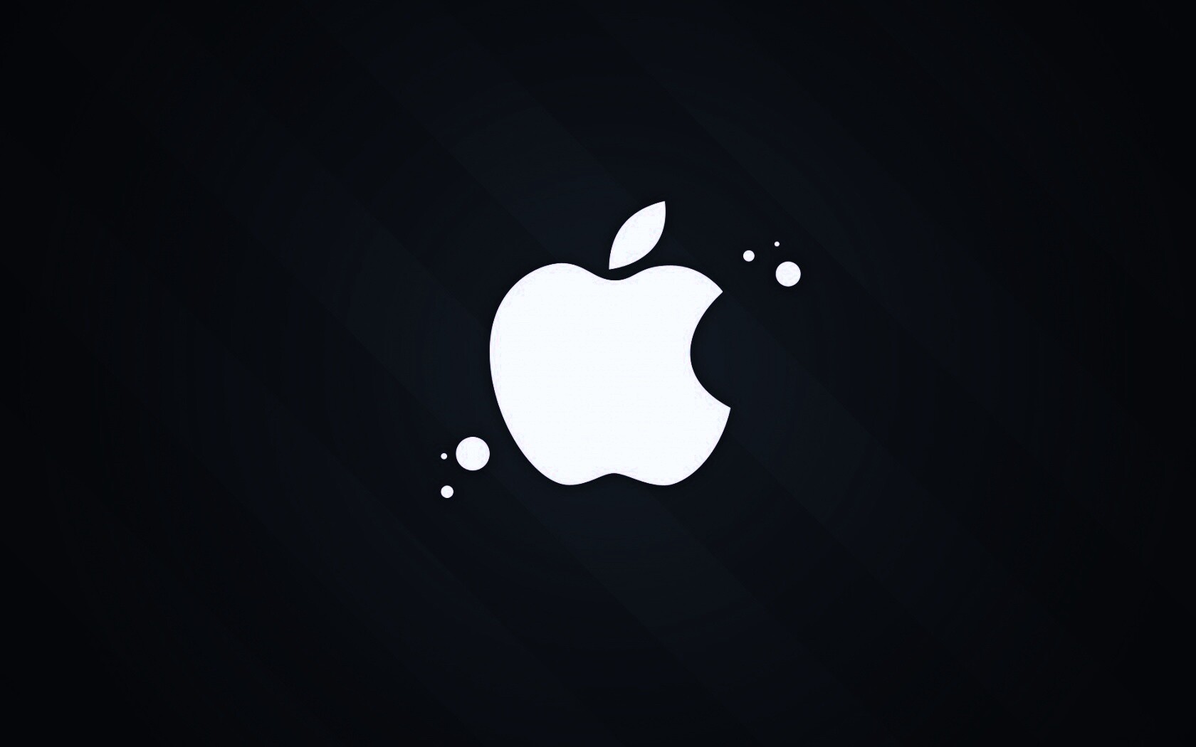 Логотип Apple на фоне голубых полос обои