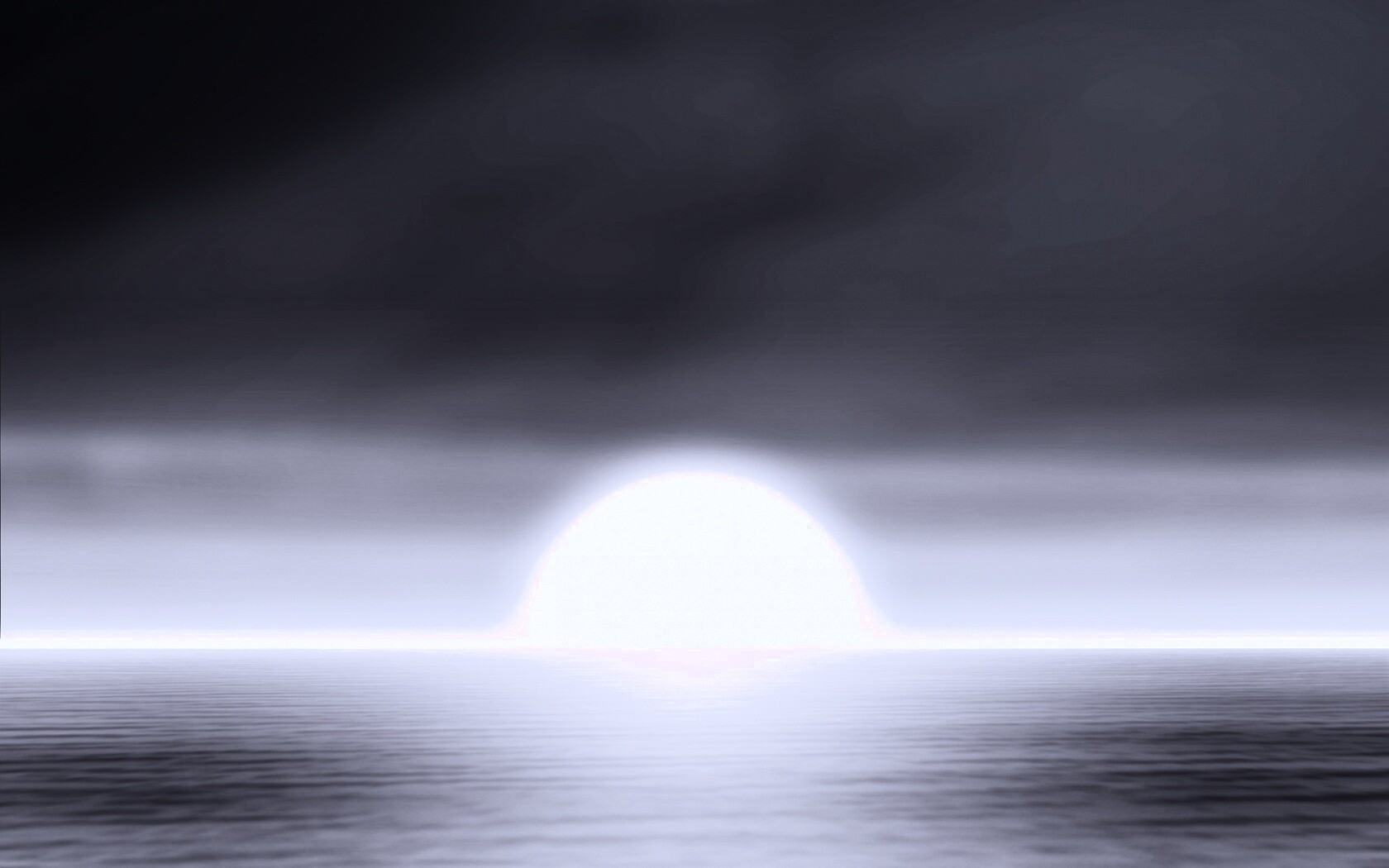 Нереальный закат обои