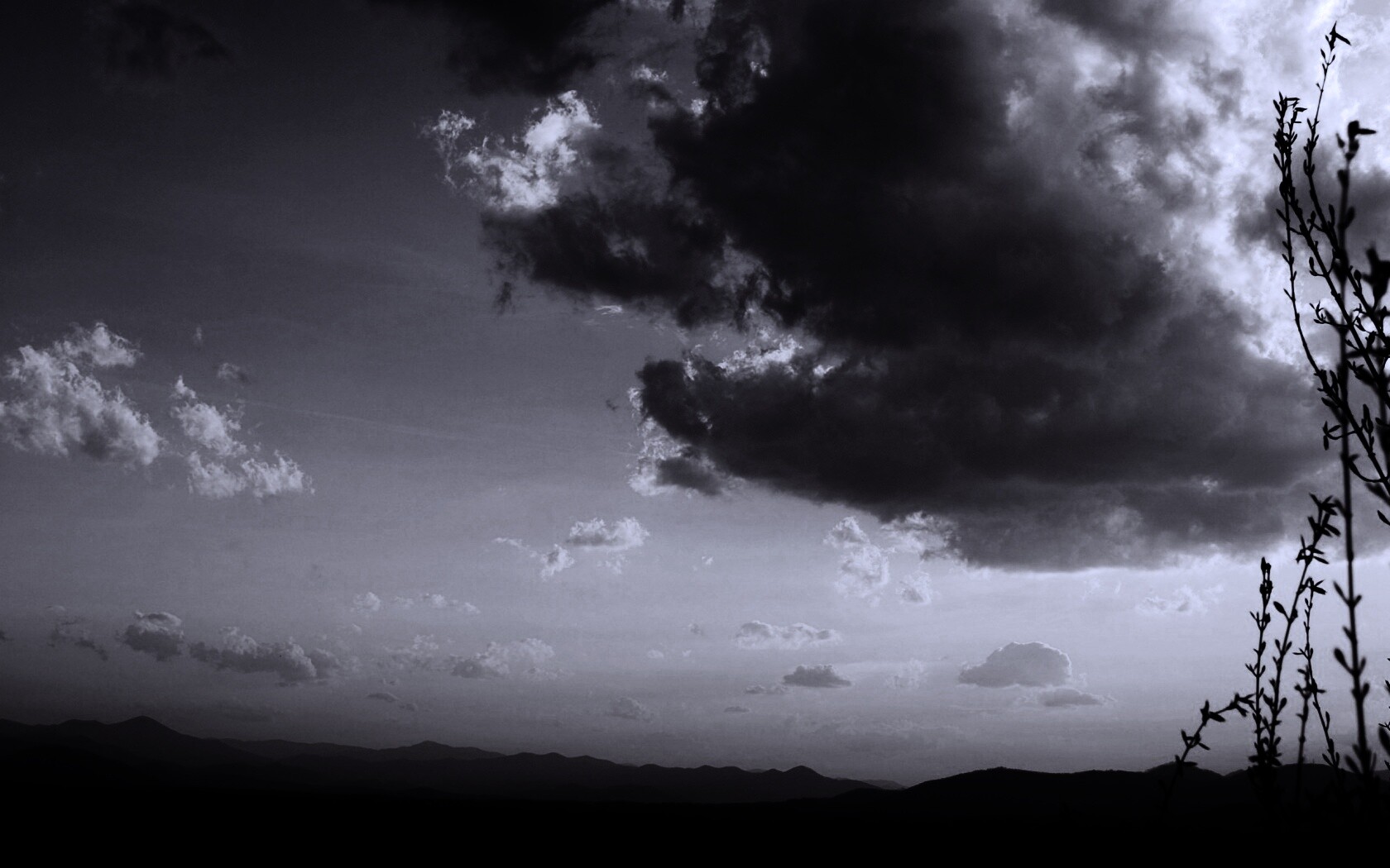 Горный закат обои