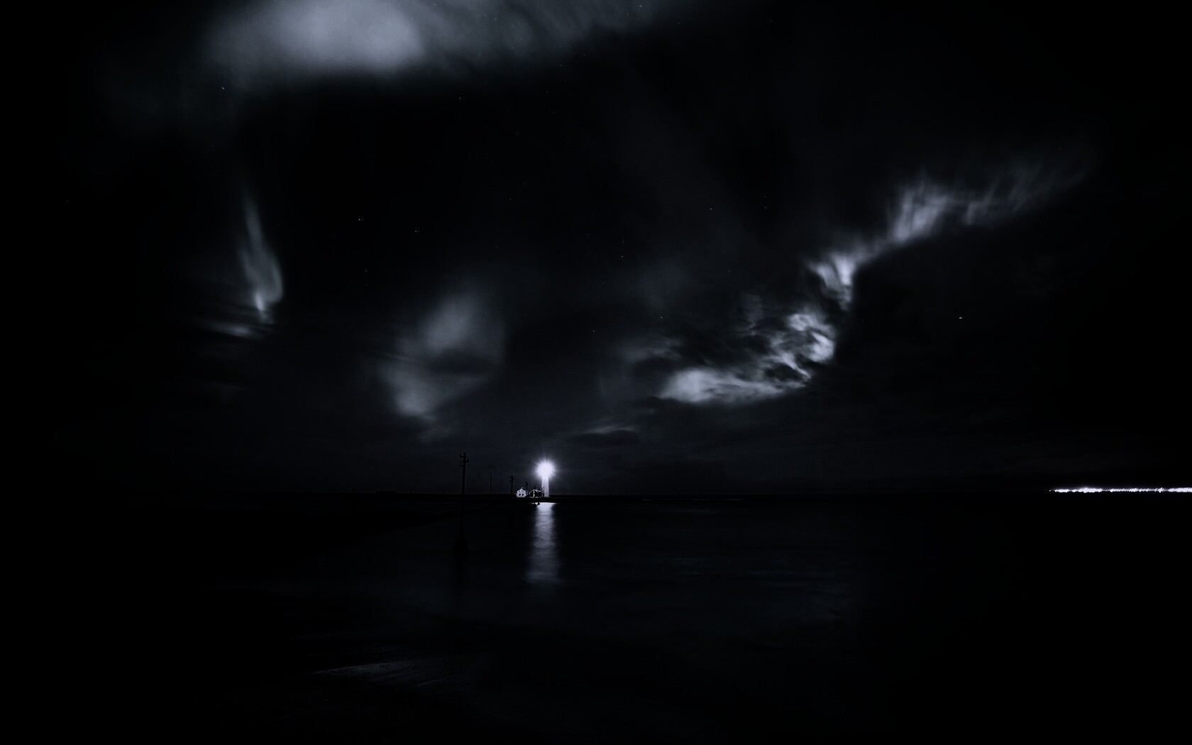 Ночь на севере обои