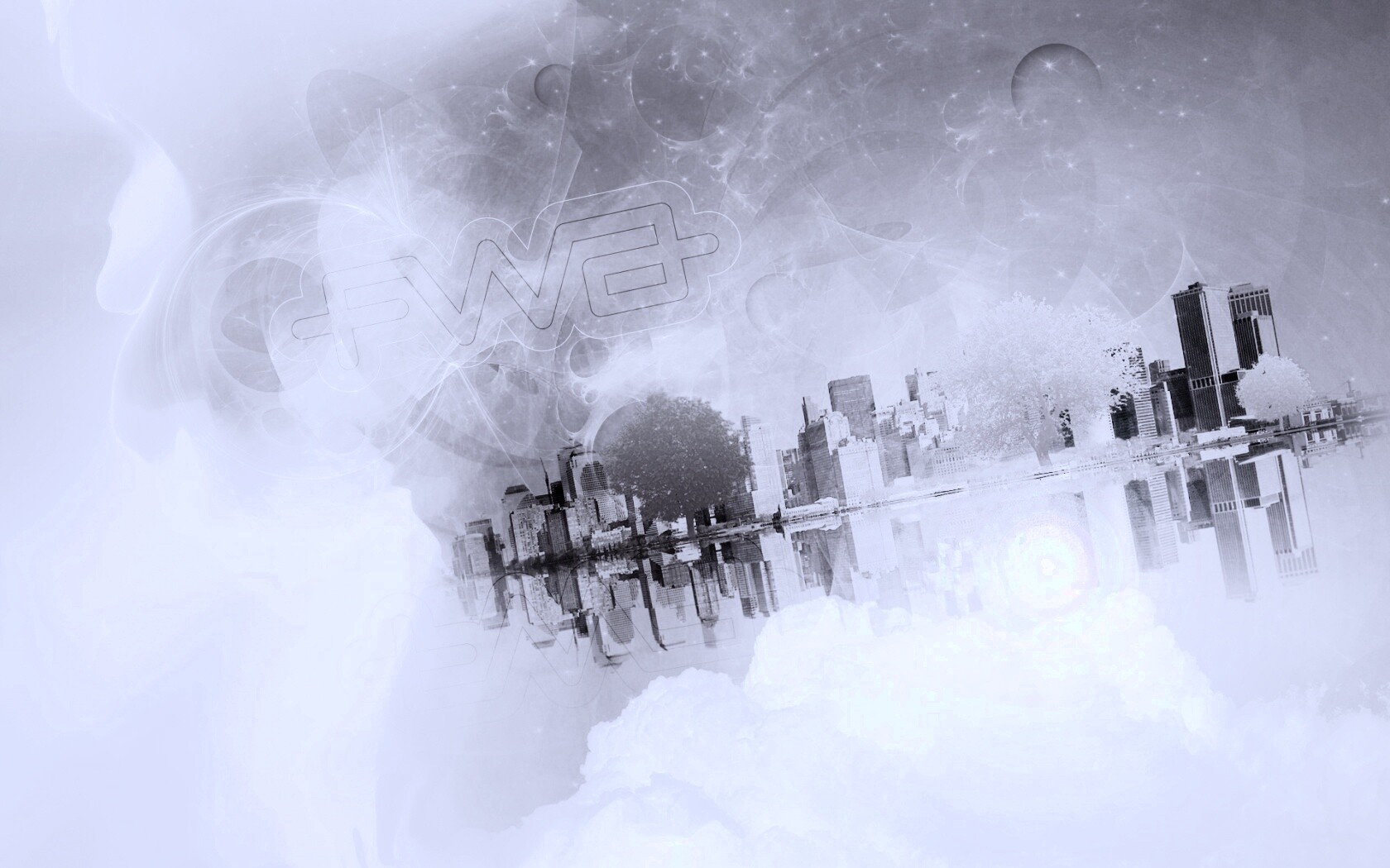 Абстрактный город обои