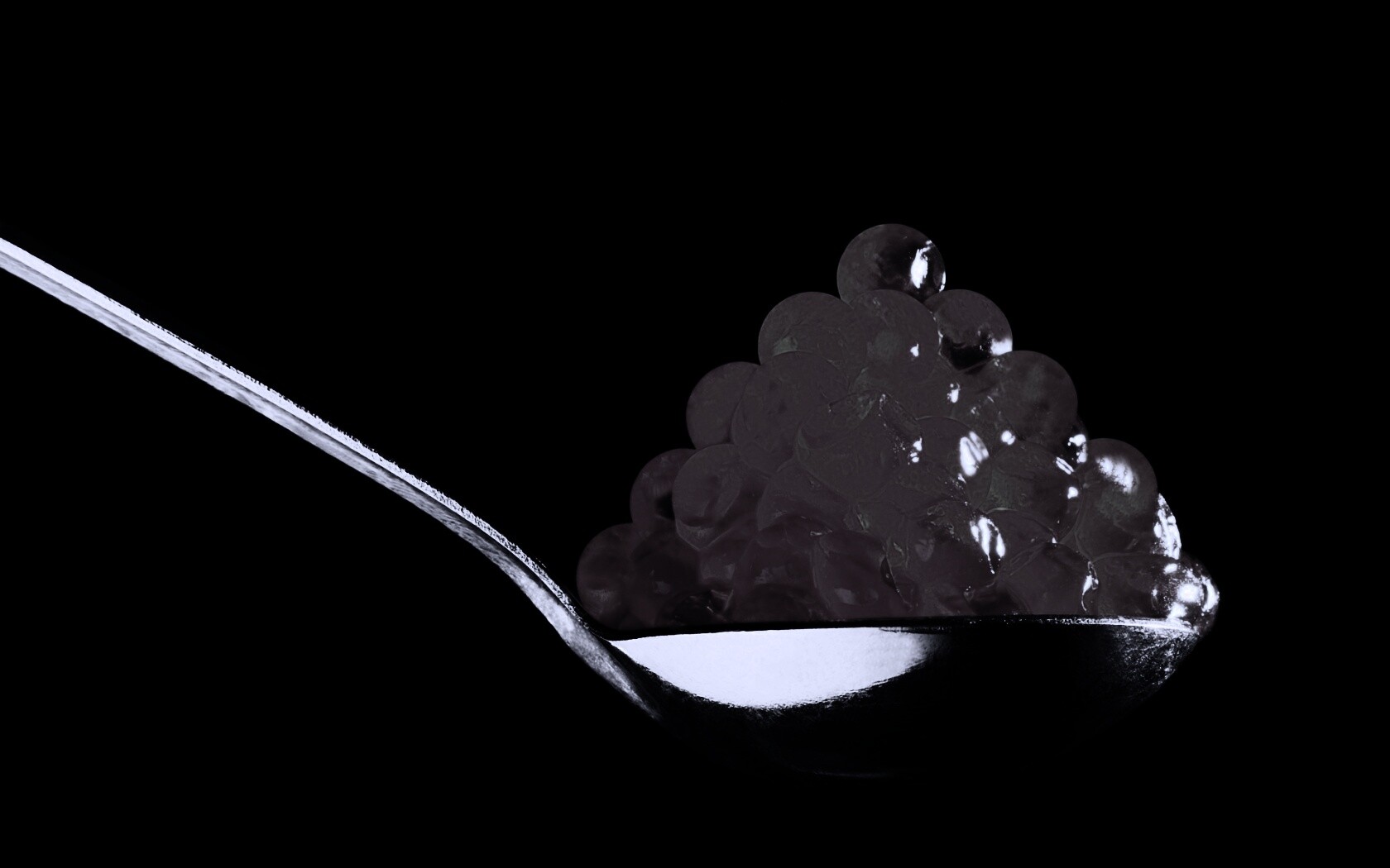 Ложка красной икры обои