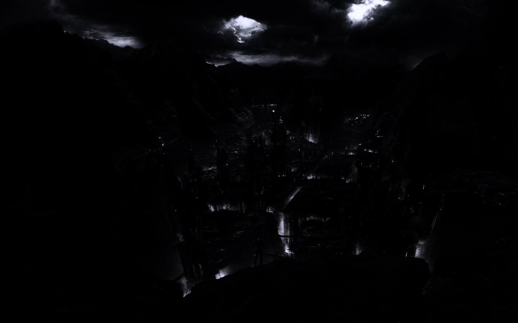 Таинственный город обои