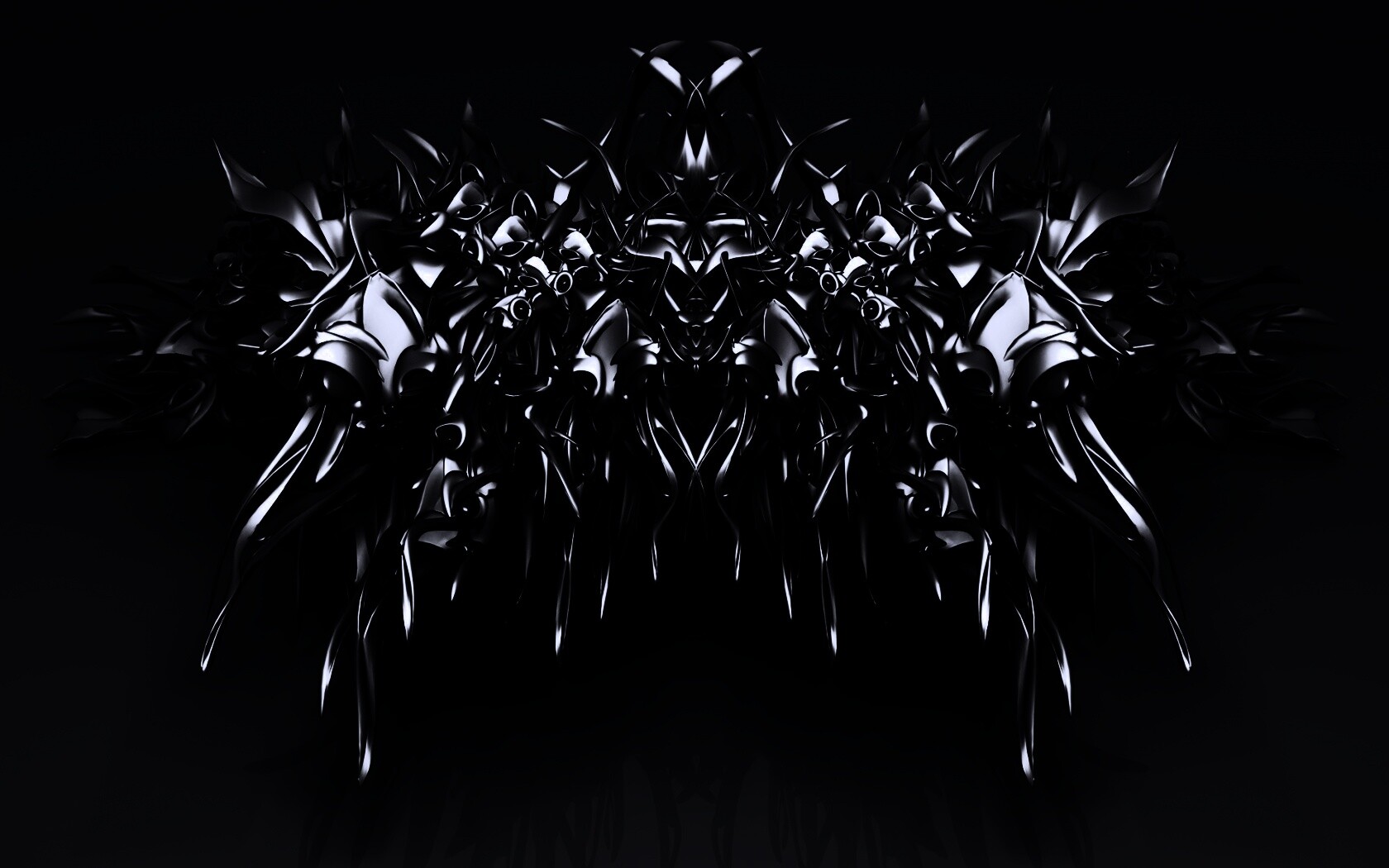 Страшная трехмерная абстракция обои