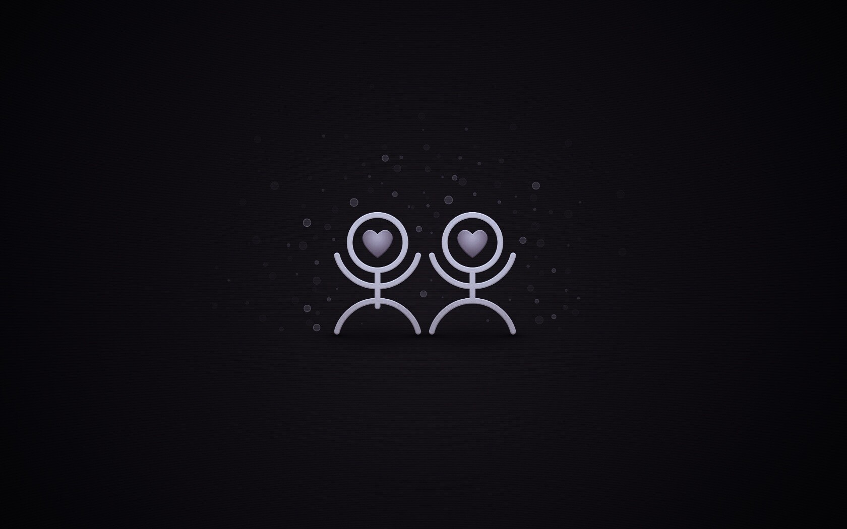 Влюблённые человечки обои