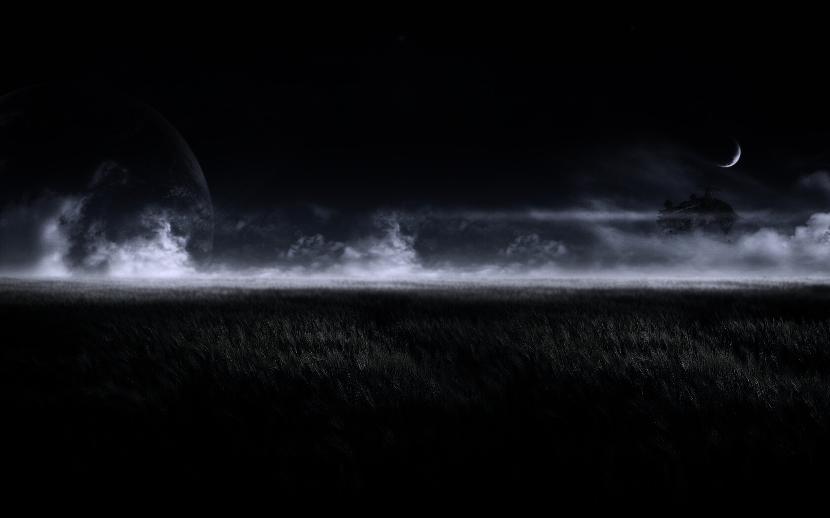 Луг на другой планете обои